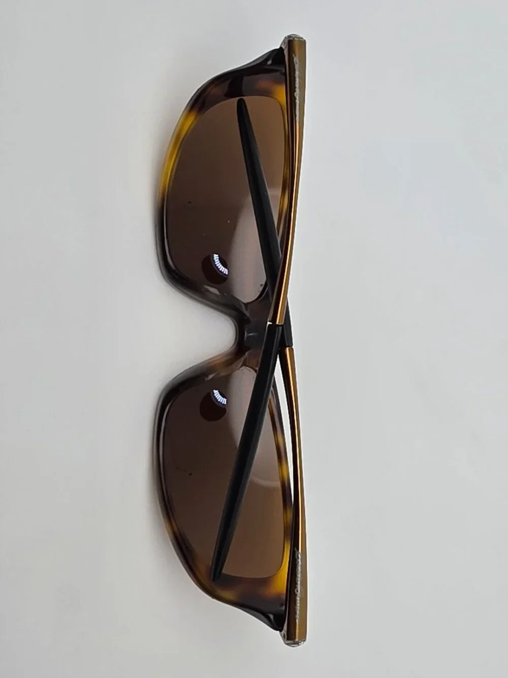 Eddie Bauer Sports Tortoise Bronze Frame Polarized Brown Lens Sunglasses w/ Case